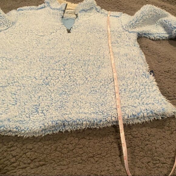 Properly Tiede Pintail Sherpa Pullover Baby Blue Size X Small - Picture 9 of 10